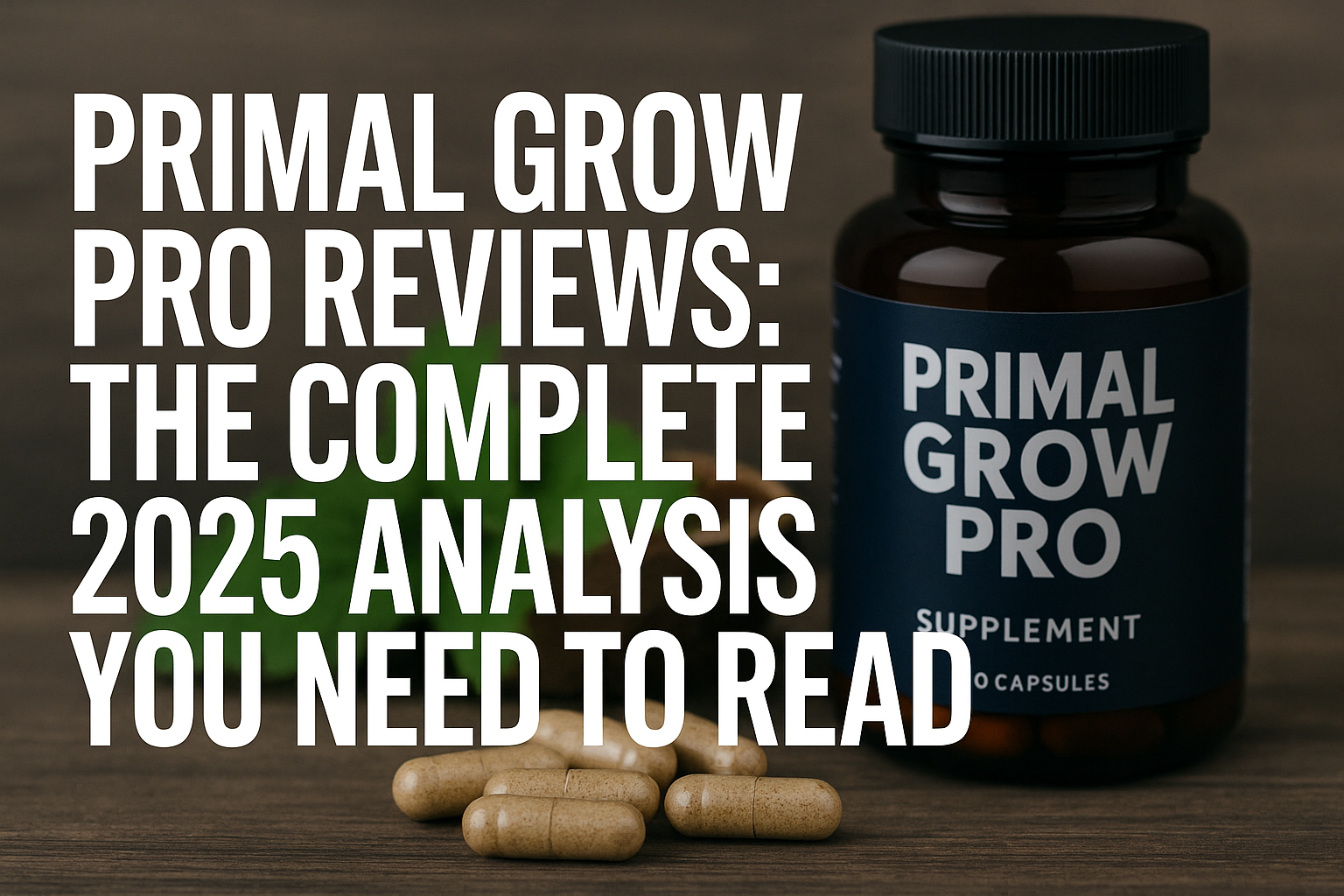 Primal Grow Pro Male Enhancement supplement bottle review